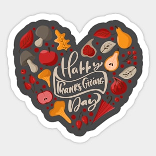 Happy Thanksgiving Day Sticker